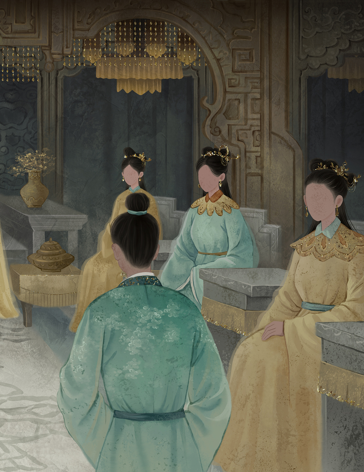 《玉茗茶骨》插图（图ZNDAwOTc5MjQw） - 商业插画 - 站酷设计师才仙插画原创素材 - 站酷ZCOOL