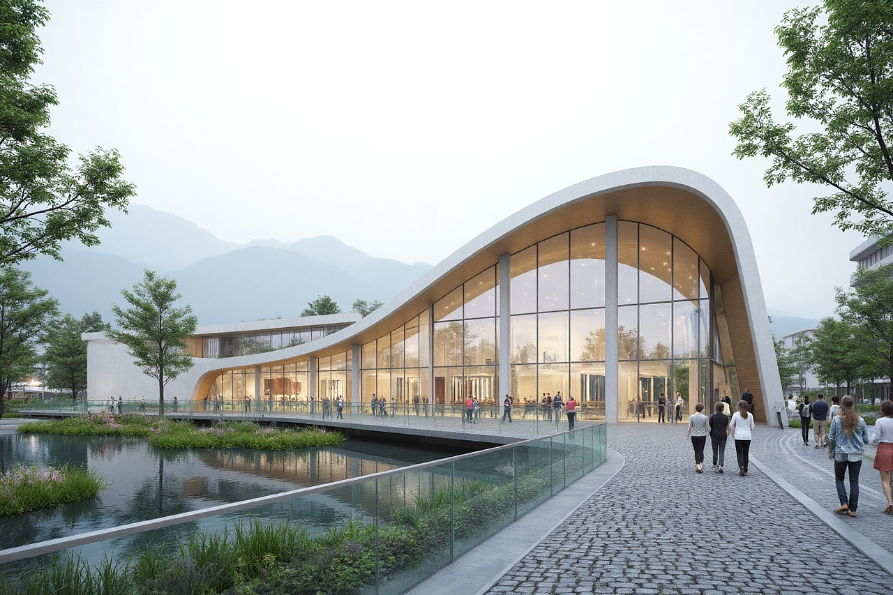 AI创意设计139-社区中心（图ZNDAwOTgwMTUy） - 建筑设计 - 站酷设计师GLMar原创素材 - 站酷ZCOOL