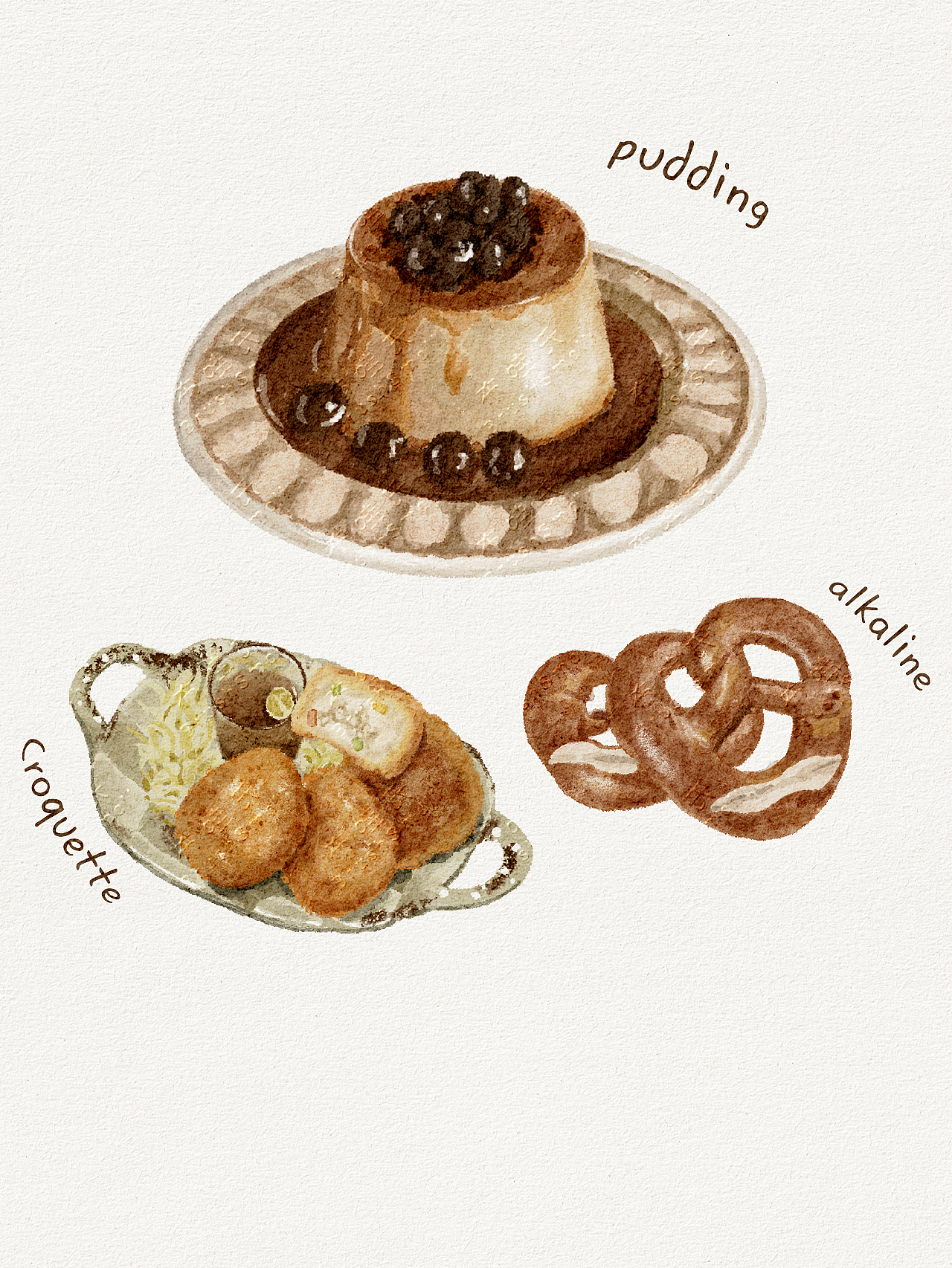 美食插画（图ZNDAwOTg4MzEy） - 商业插画 - 站酷设计师小刷子一支原创素材 - 站酷ZCOOL