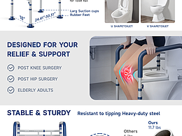亞馬遜馬桶扶手A+主圖