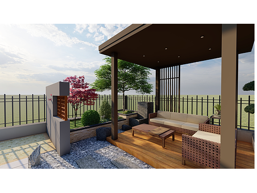 【庭院设计】新中式风格庭院分享