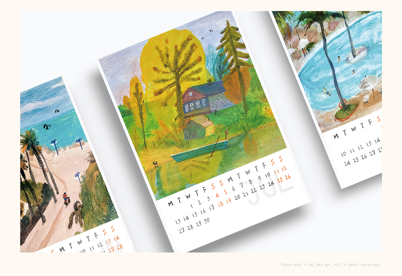 2026年日历插画（图ZNDAxMDA3NjM2） - 艺术插画 - 站酷设计师oo_design原创素材 - 站酷ZCOOL