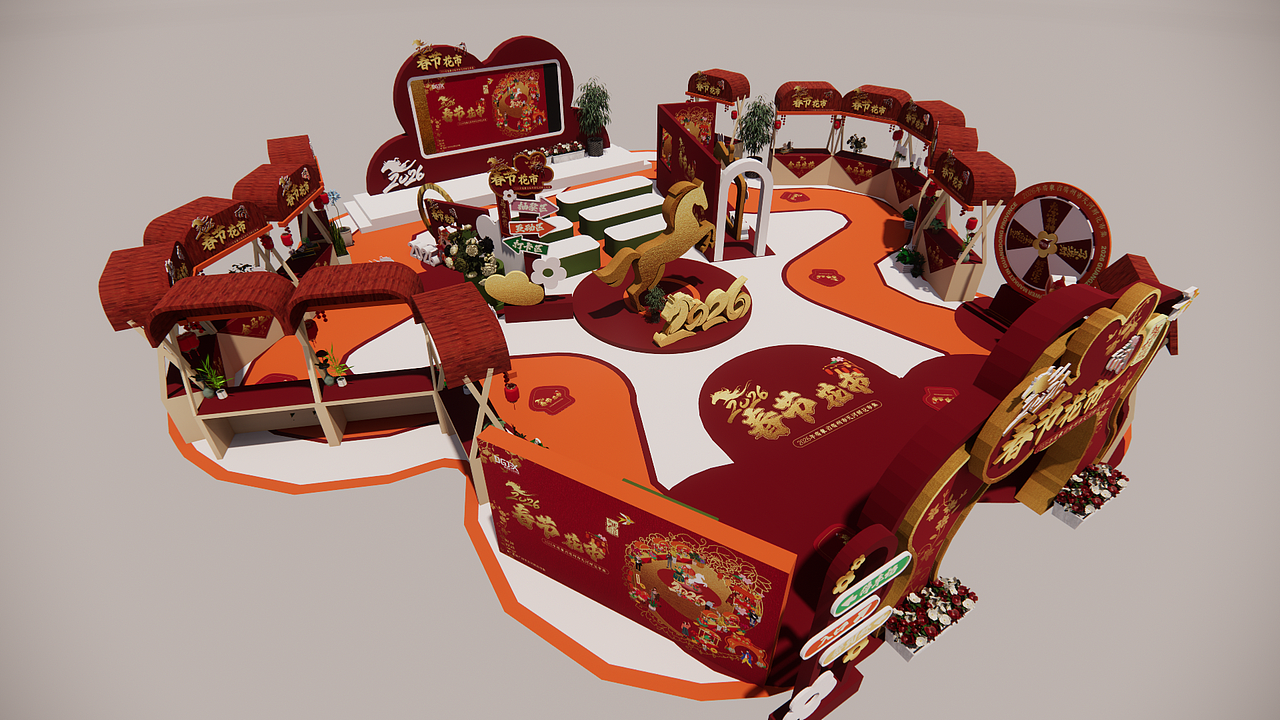 2026-马年广州过年花市集市（图ZNDAxMDA3ODEy） - 场景 - 站酷设计师独具匠心8原创素材 - 站酷ZCOOL