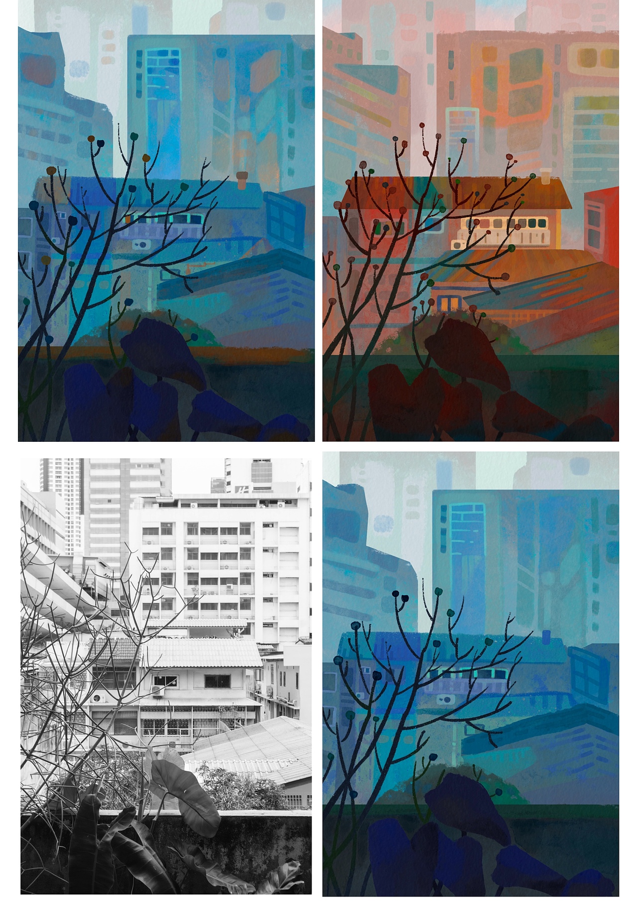 速写临摹｜连雨山插画课（图ZNDAxMDIxOTAw） - 商业插画 - 站酷设计师玩子慢吞吞原创素材 - 站酷ZCOOL