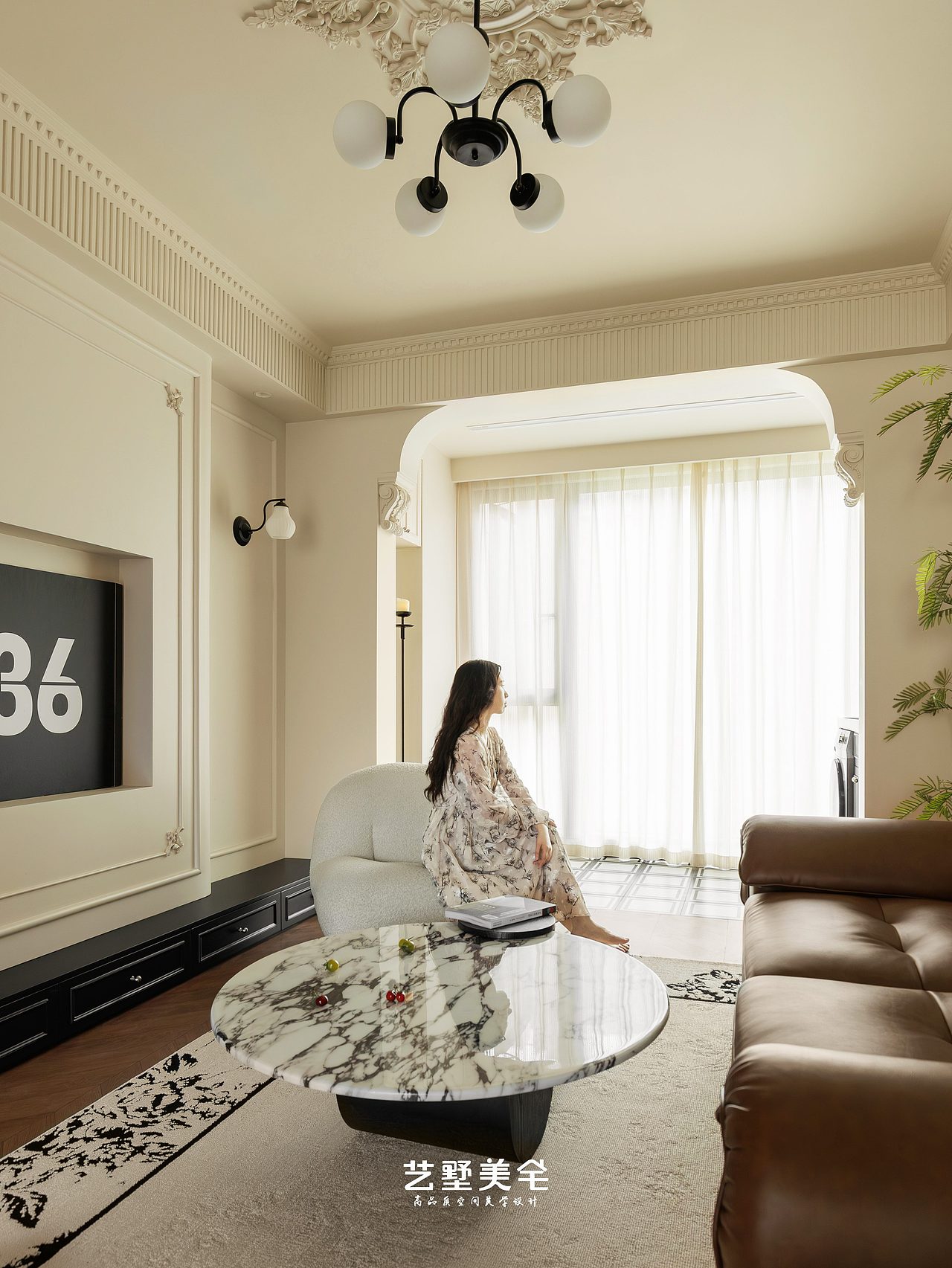 【棕调拾光】89㎡棕调法式 一场温暖与精致的邂逅（图ZNDAxMDI0NDQ4） - 家装设计 - 站酷设计师合肥艺墅美宅设计原创素材 - 站酷ZCOOL