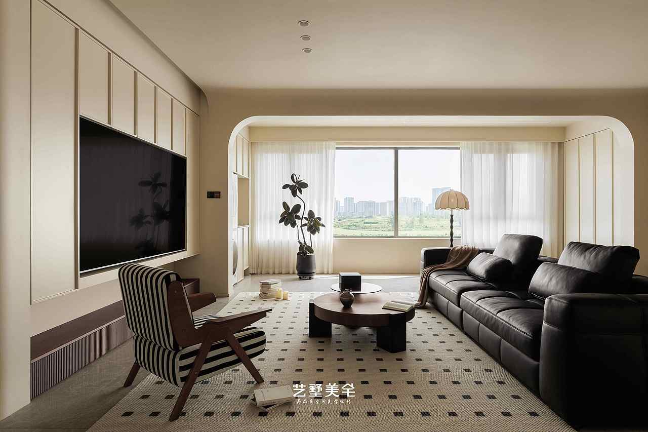 【中古叠影】139㎡美拉德中古风 时光淬炼的质感居所（图ZNDAxMDI1Nzcy） - 家装设计 - 站酷设计师合肥艺墅美宅设计原创素材 - 站酷ZCOOL