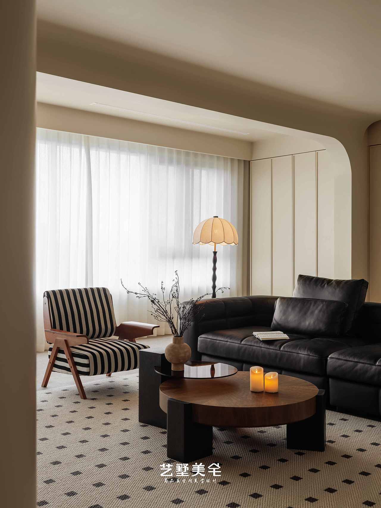 【中古叠影】139㎡美拉德中古风 时光淬炼的质感居所（图ZNDAxMDI1ODMy） - 家装设计 - 站酷设计师合肥艺墅美宅设计原创素材 - 站酷ZCOOL