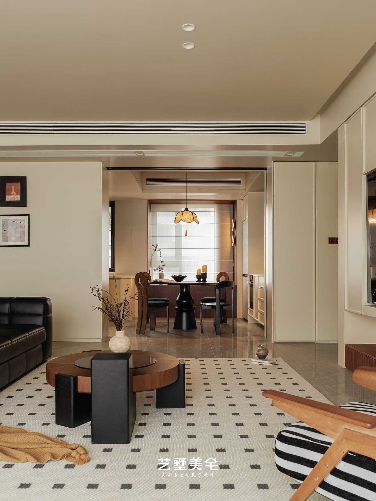 【中古叠影】139㎡美拉德中古风 时光淬炼的质感居所（图ZNDAxMDI1ODM2） - 家装设计 - 站酷设计师合肥艺墅美宅设计原创素材 - 站酷ZCOOL