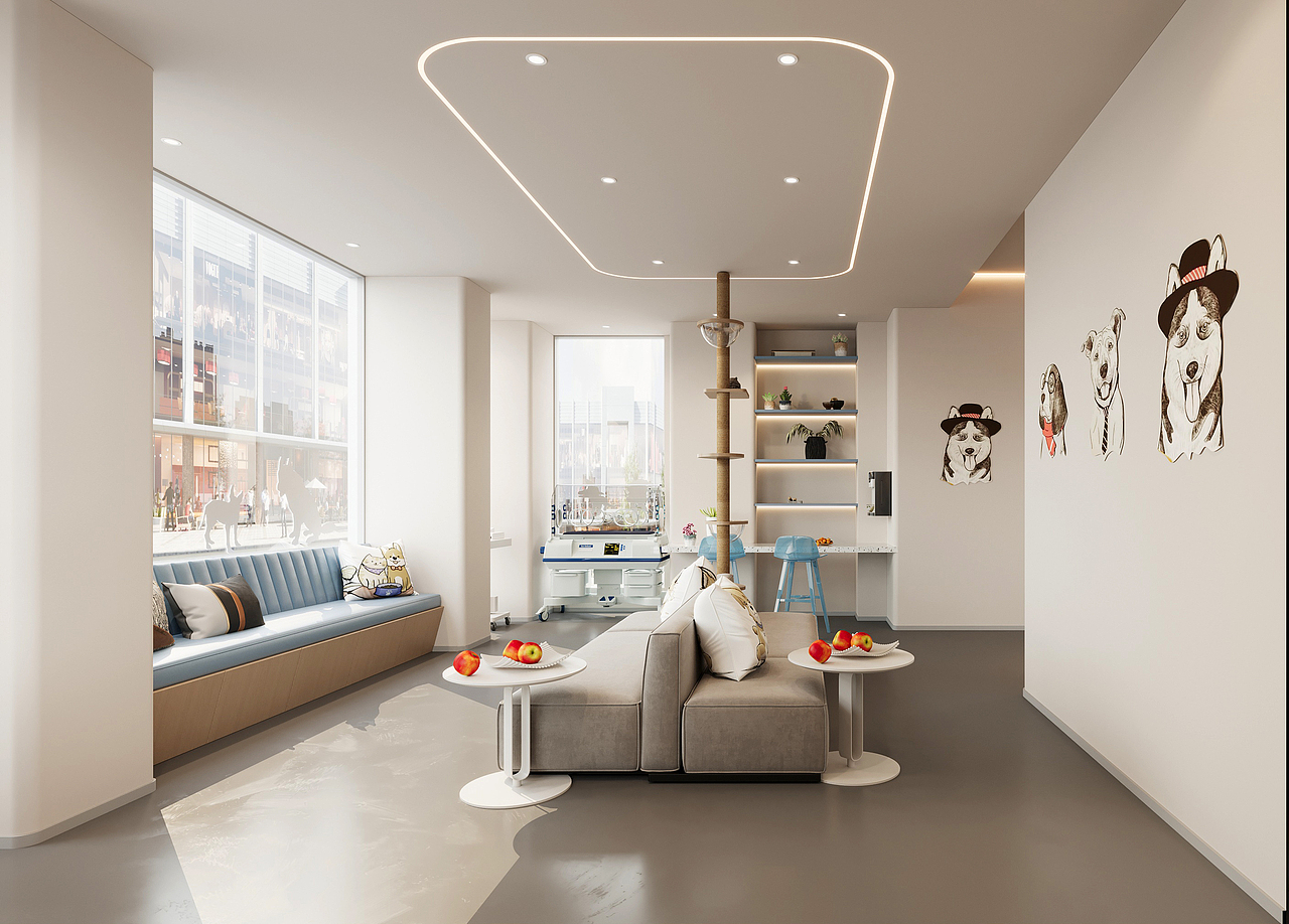 宠物医院 | 毛孩子的快乐老家（图ZNDAxMDI2NTA4） - 商业空间设计 - 站酷设计师米米米朵丶原创素材 - 站酷ZCOOL