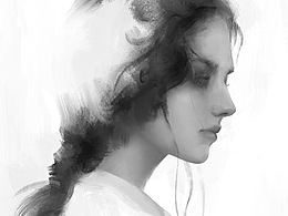 虞紫风时尚女人物插画