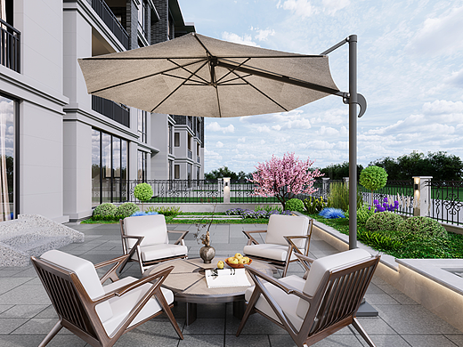 院子效果圖（個人主頁-ZNzI5OTkwNzI=） - 建筑設(shè)計 - 站酷設(shè)計師設(shè)計雪雪子原創(chuàng)素材 - 站酷ZCOOL