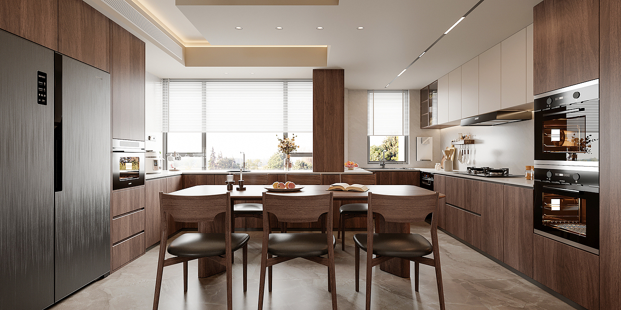 轻奢风现代风格客餐厅卧室效果图表现（图ZNDAxMDM1MDg0） - 家装设计 - 站酷设计师王彤ing原创素材 - 站酷ZCOOL