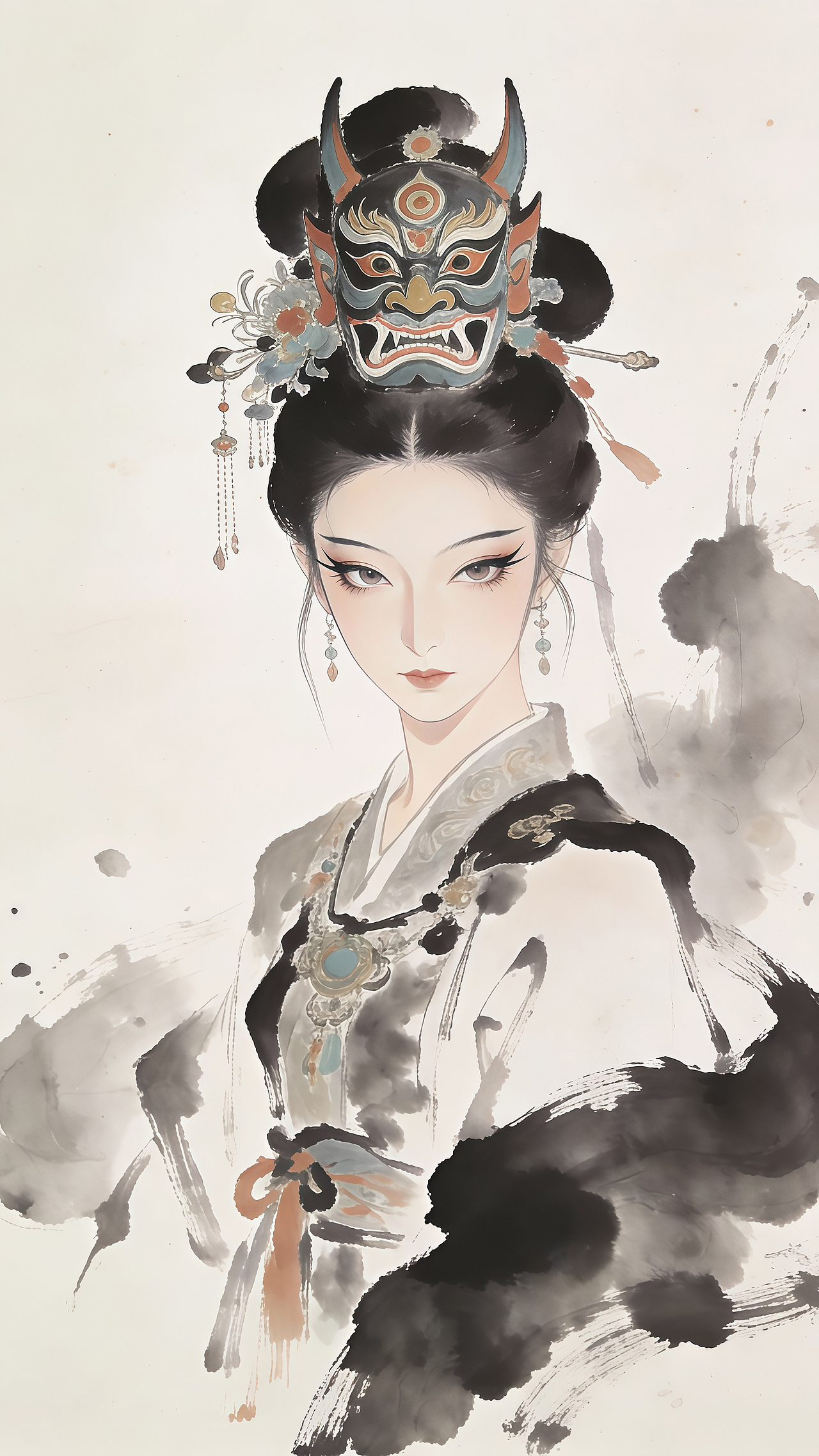 AIGC【傩戏】（图ZNDAxMDQ5NzUy） - AI作品 - 站酷设计师文武炎赫原创素材 - 站酷ZCOOL