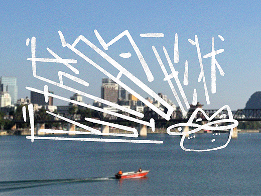 龙城的形状｜柳州桥梁插画