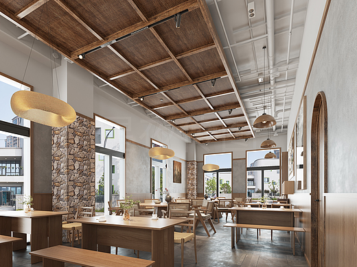 甜品店，将蛋糕的构造美学融入空间