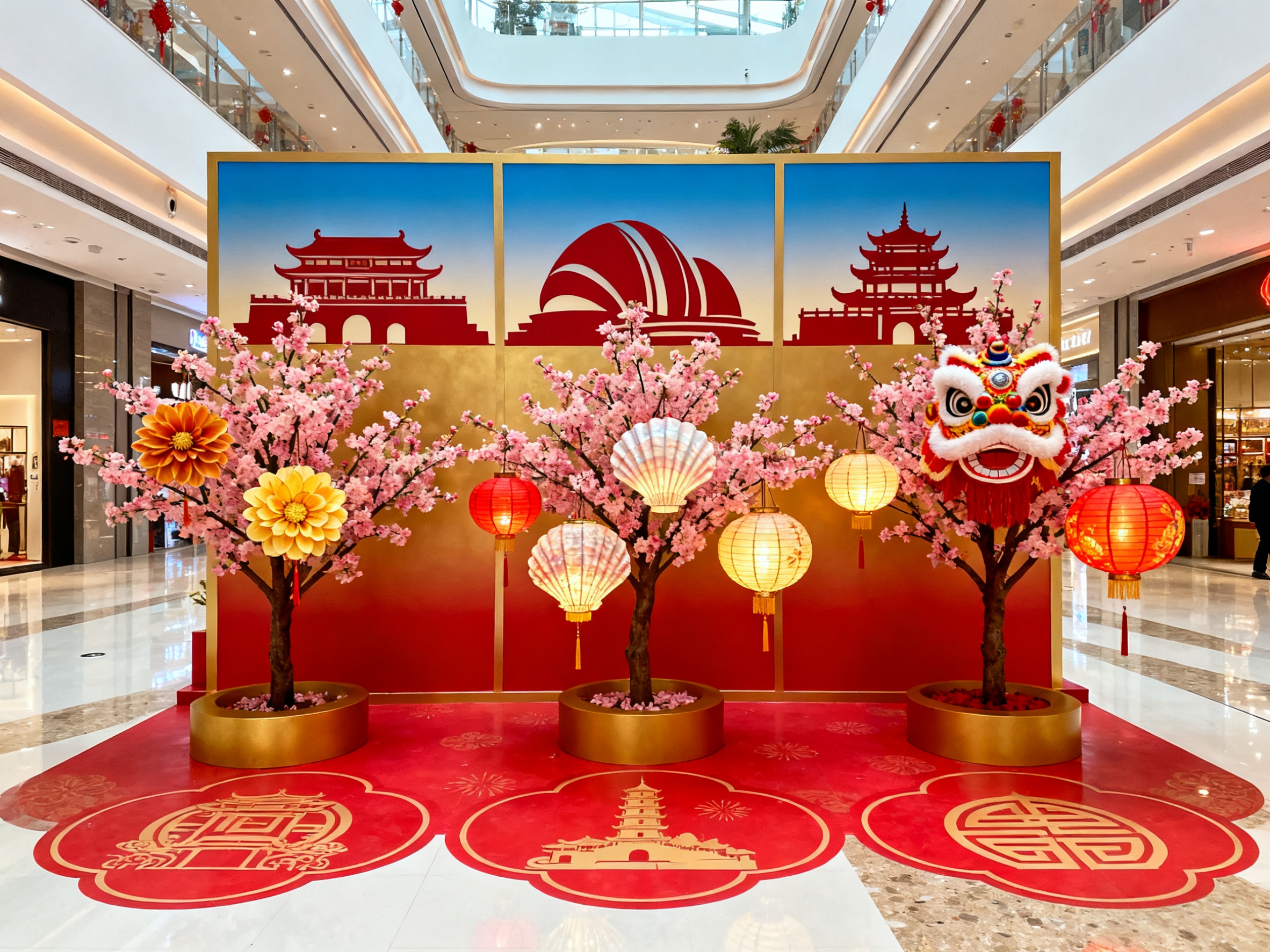 中山珠海江门佛山商场春节美陈， 为什么都选这些活动设计公司？（图ZMTUzNjE5NjA=） - 资讯 - 站酷设计师先锋策划设计汇原创素材 - 站酷ZCOOL