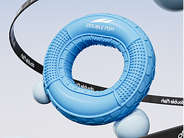 POWER 硅胶握力圈-电商产品渲染