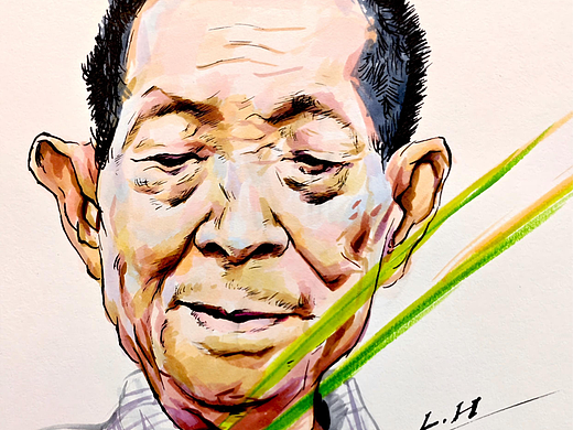 袁隆平~马克笔绘画（个人主页-ZNzMwMDIyMTY=） - 绘画 - 站酷设计师liuhanhan原创素材 - 站酷ZCOOL