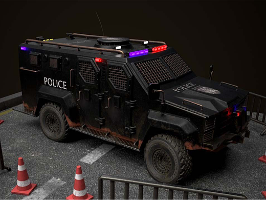 Maya-次世代特警警车模型制作教程。maya建模基础教程