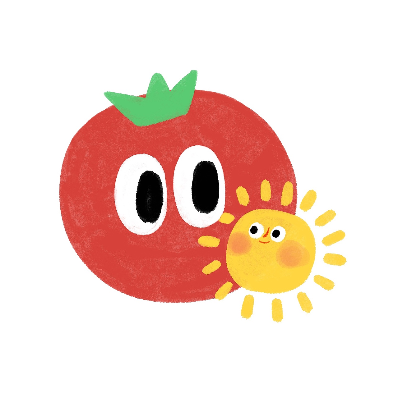 番茄插画（图ZNDAxMDczNTk2） - 儿童插画 - 站酷设计师插画师小贝原创素材 - 站酷ZCOOL