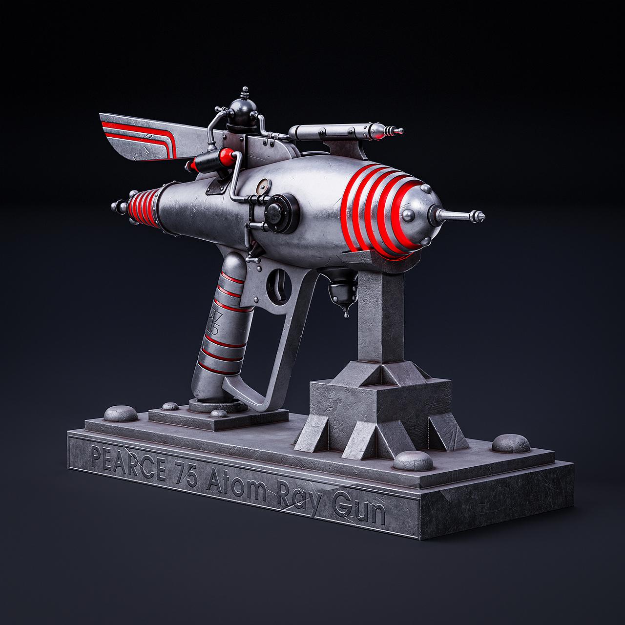 Blender临摹练习~皮尔斯75原子射线枪（图ZNDAxMDgwNDg0） - 动画/影视 - 站酷设计师李大博原创素材 - 站酷ZCOOL