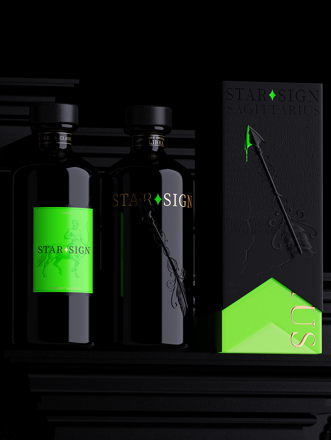 12 DESIGN/STAR SIGN酒标设计（射手座）（图ZNDAxMDg3ODgw） - 包装 - 站酷设计师十二创意原创素材 - 站酷ZCOOL