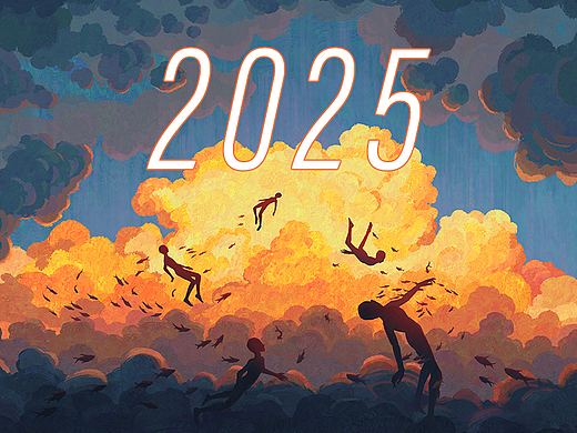 我的2025，又又又又又画了一年的天空
