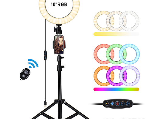 跨境电商 亚马逊主图设计 直播补光灯拍照设计案例