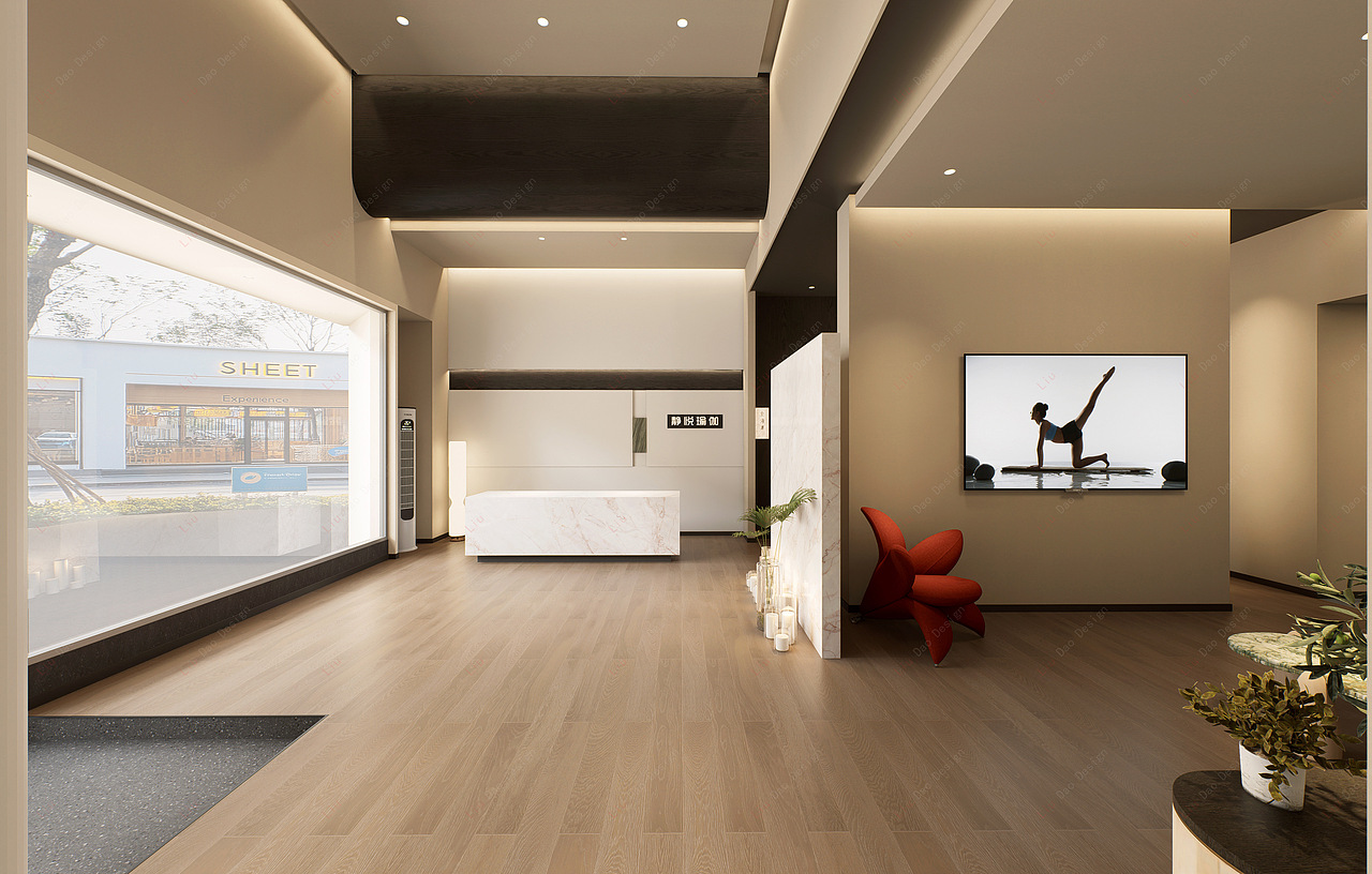 静悦瑜伽寮步店设计（图ZNDAxMTE0MTQ4） - 商业空间设计 - 站酷设计师六道设计事务所原创素材 - 站酷ZCOOL