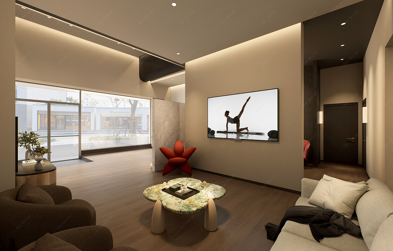 静悦瑜伽寮步店设计（图ZNDAxMTE0MTUy） - 商业空间设计 - 站酷设计师六道设计事务所原创素材 - 站酷ZCOOL