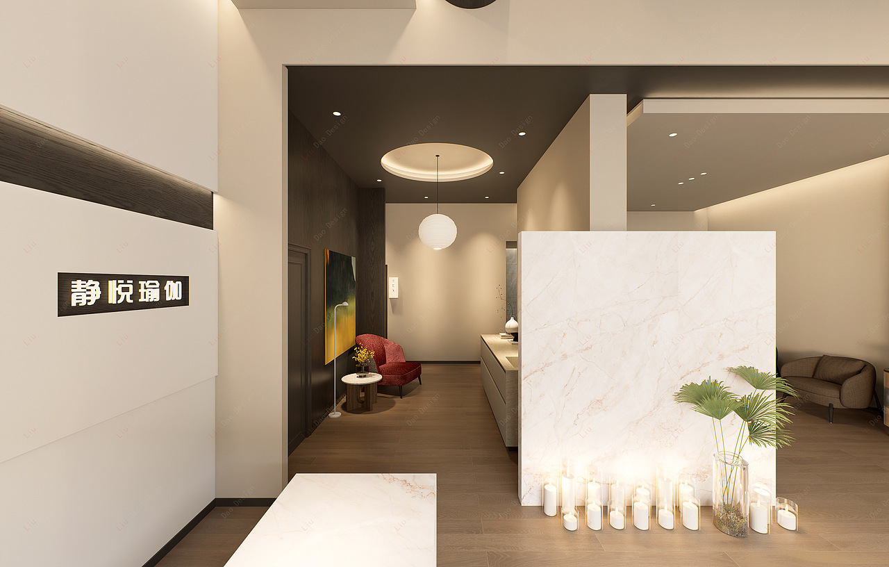 静悦瑜伽寮步店设计（图ZNDAxMTE0MTY0） - 商业空间设计 - 站酷设计师六道设计事务所原创素材 - 站酷ZCOOL