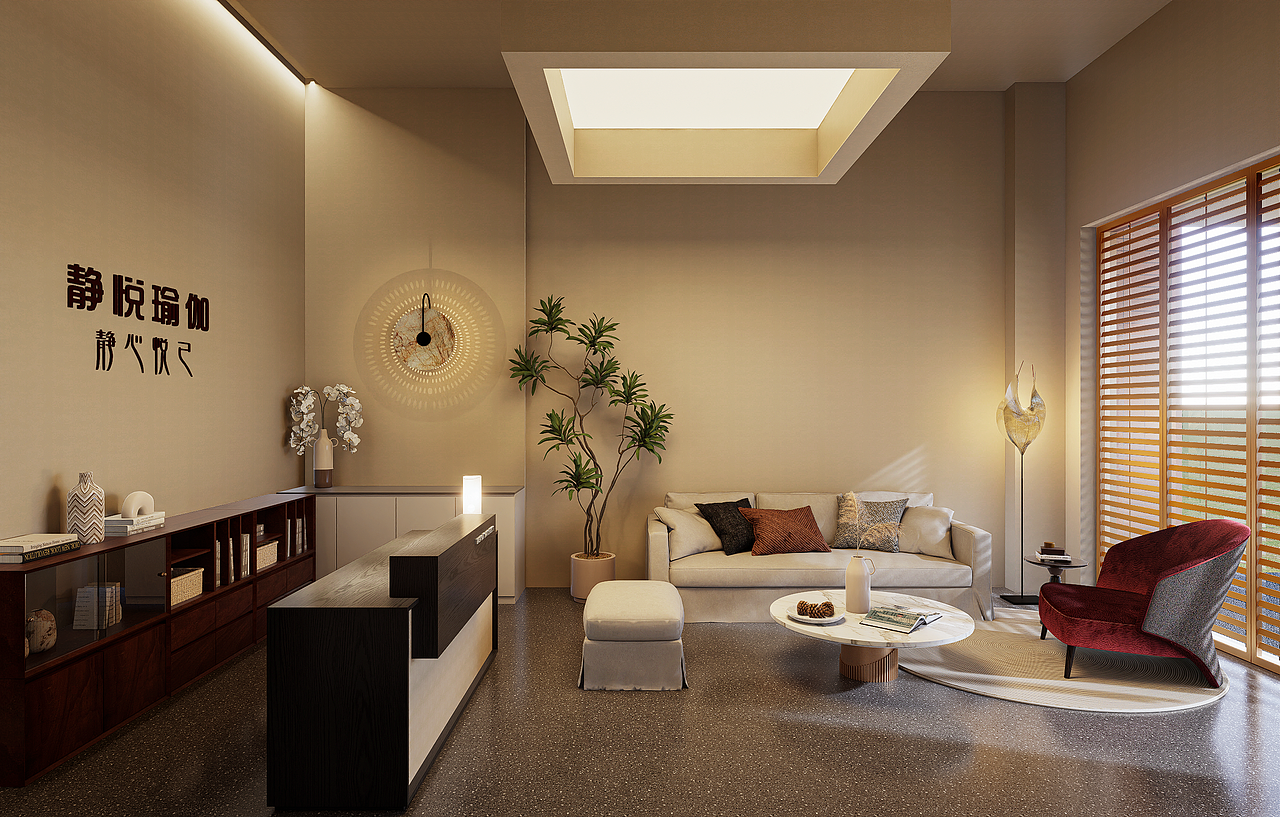 静悦瑜伽台科店设计（图ZNDAxMTE0Njky） - 商业空间设计 - 站酷设计师六道设计事务所原创素材 - 站酷ZCOOL