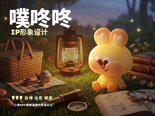一个自律的兔宝 | 陪伴型IP「噗咚咚」的健康生活