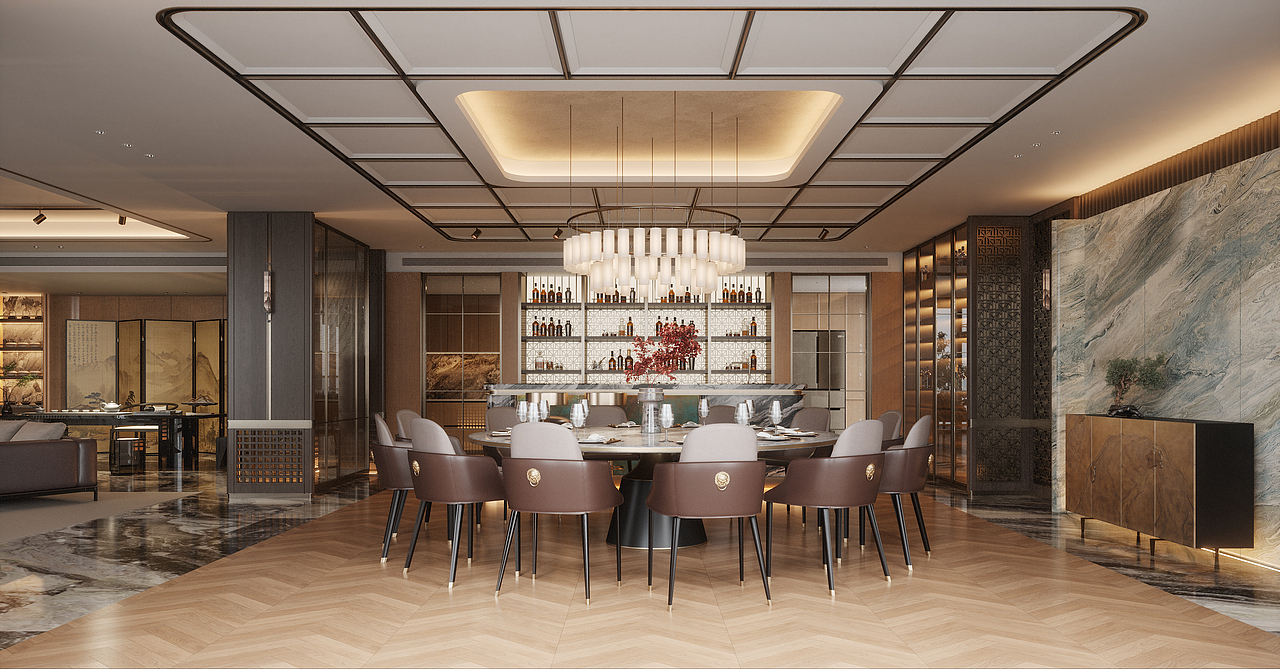 私宴厅（图ZNDAxMTMxMDAw） - 商业空间设计 - 站酷设计师南男原创素材 - 站酷ZCOOL