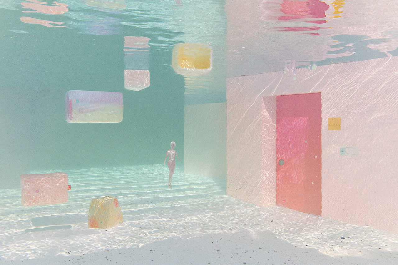 水/光/梦 Visual illusion 100张（图ZNDAxMTM0NTA0） - AI作品 - 站酷设计师清松珠宝课堂原创素材 - 站酷ZCOOL