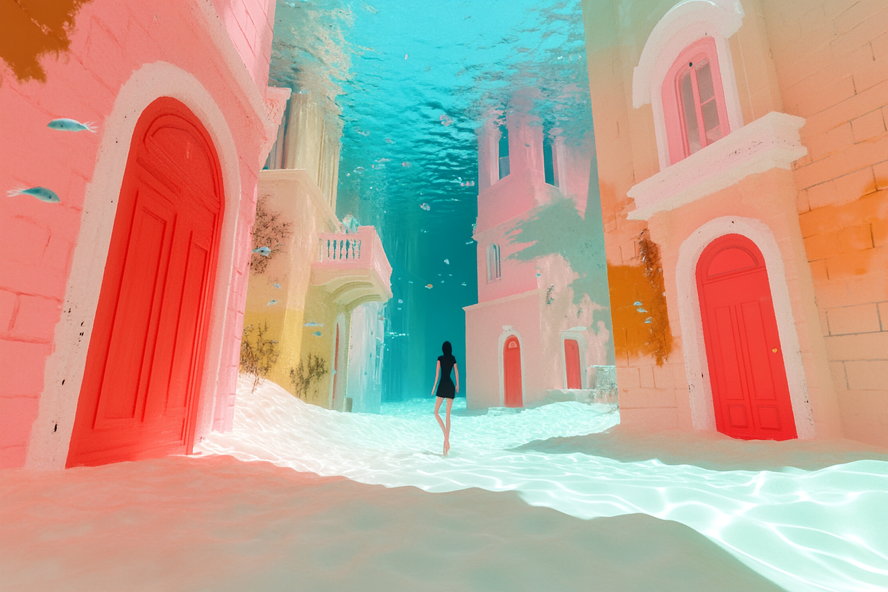 水/光/梦 Visual illusion 100张（图ZNDAxMTM0NDk2） - AI作品 - 站酷设计师清松珠宝课堂原创素材 - 站酷ZCOOL