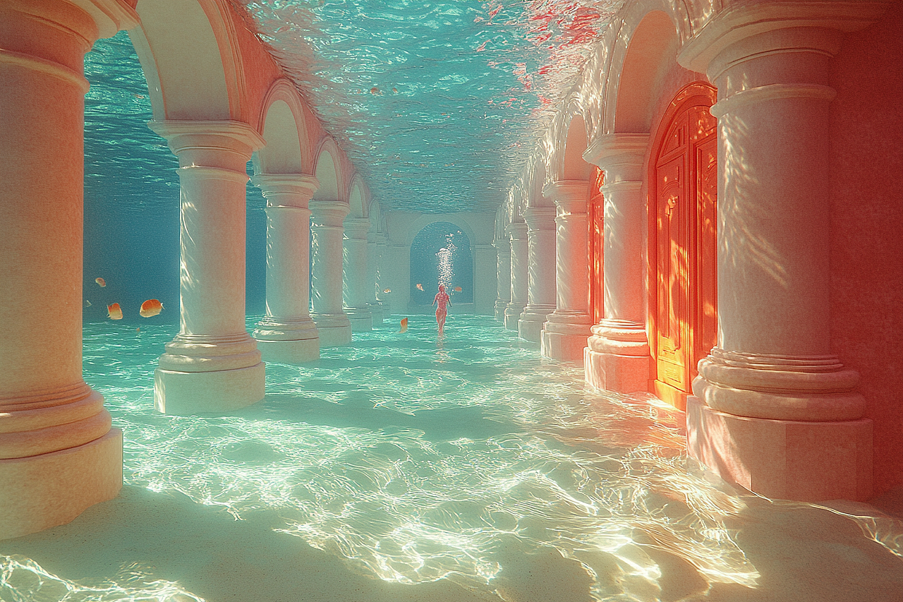 水/光/梦 Visual illusion 100张（图ZNDAxMTM0NTI0） - AI作品 - 站酷设计师清松珠宝课堂原创素材 - 站酷ZCOOL