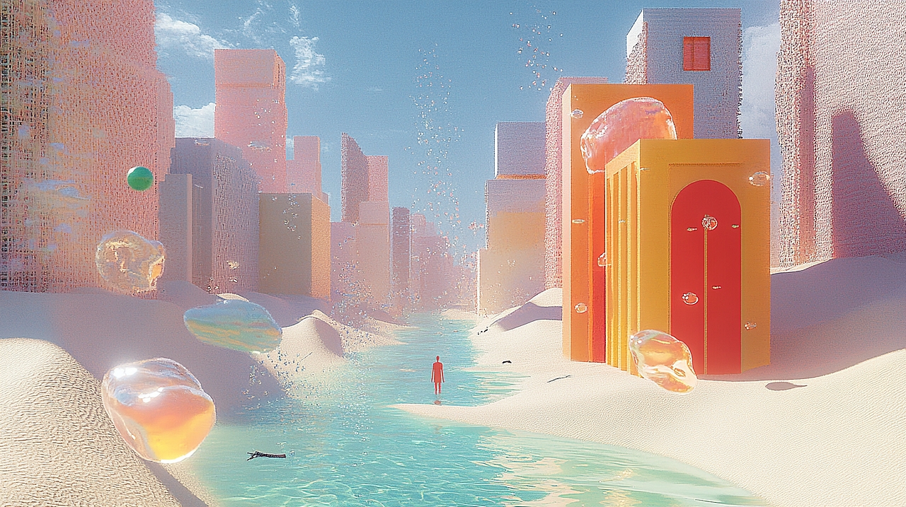水/光/梦 Visual illusion 100张（图ZNDAxMTM0NjM2） - AI作品 - 站酷设计师清松珠宝课堂原创素材 - 站酷ZCOOL