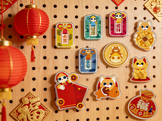 Birdy新年系列冰箱贴