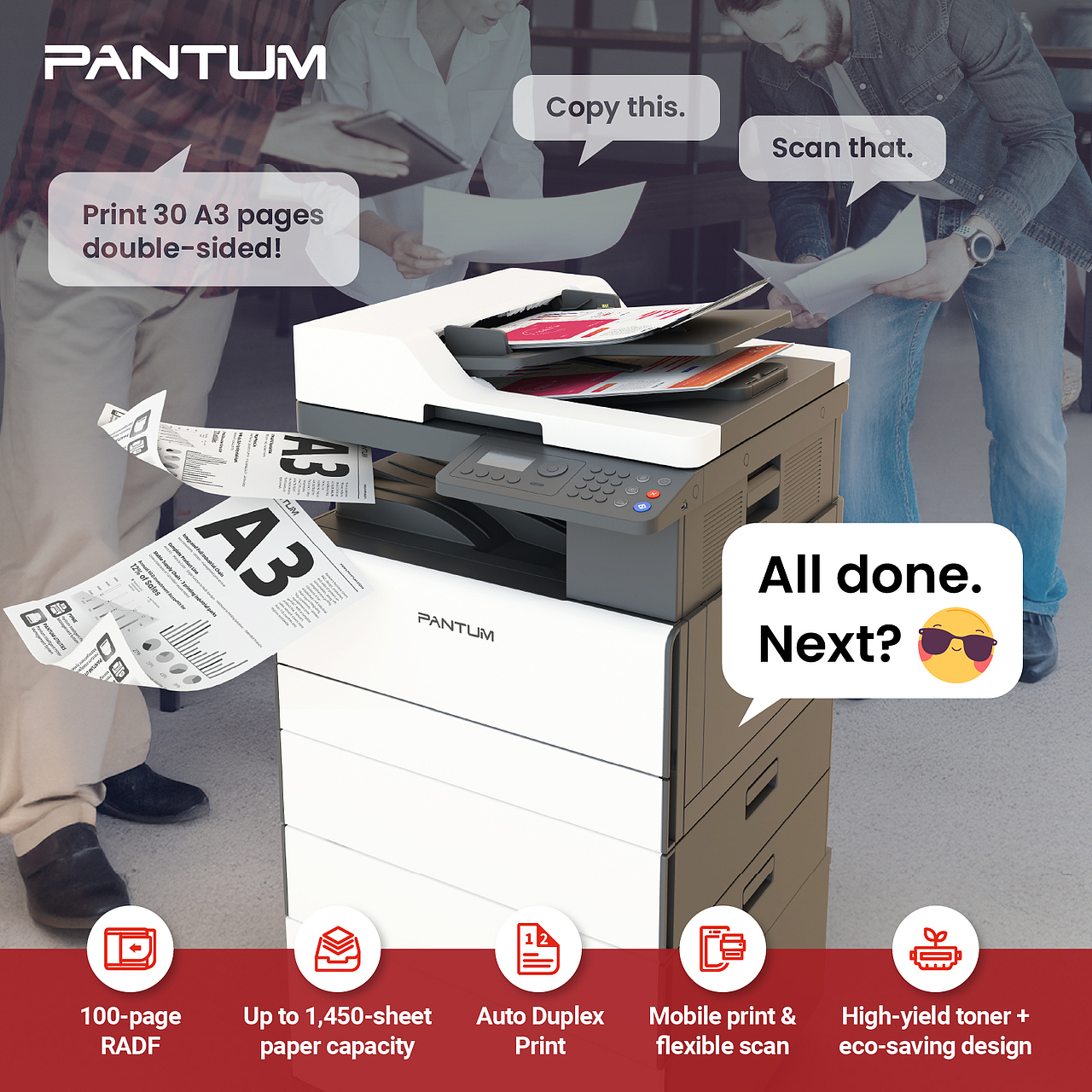 2025× Pantum | facebook年度产品类海报集锦（图ZNDAxMTQyNjUy） - 海报 - 站酷设计师陈Echo1991原创素材 - 站酷ZCOOL