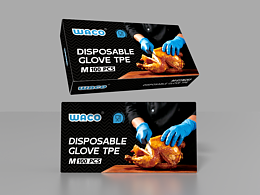 丁晴手套  一次性手套  包装设计
