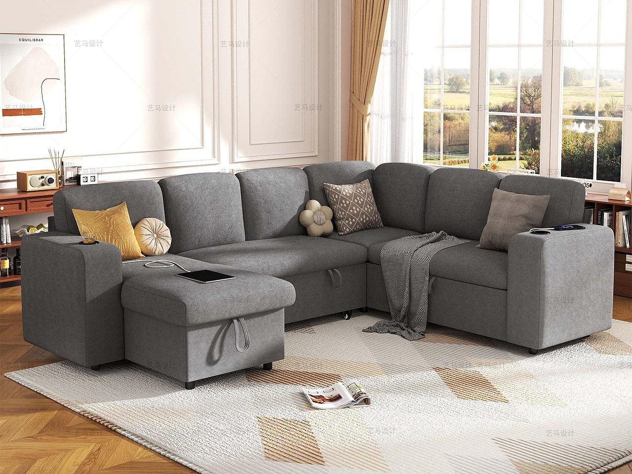 家居用品 羊绒储物-Amazon案例 亚马逊主副图A+设计（图ZNDAxMTUxMTY0） - 电商 - 站酷设计师亚马逊设计工作室原创素材 - 站酷ZCOOL