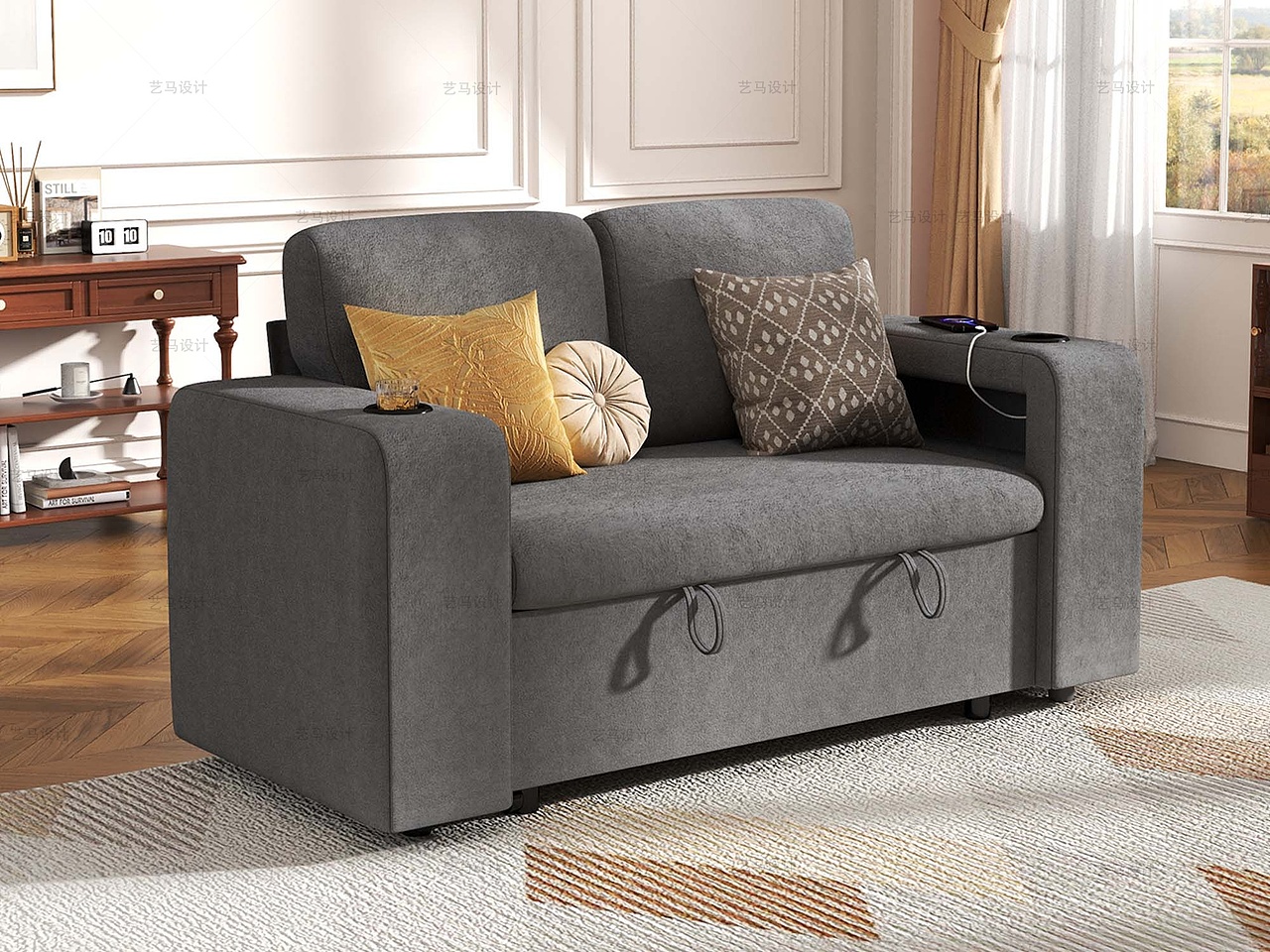 家居用品 羊绒沙发-Amazon案例 亚马逊主副图A+设计（图ZNDAxMTUxMzky） - 电商 - 站酷设计师亚马逊设计工作室原创素材 - 站酷ZCOOL