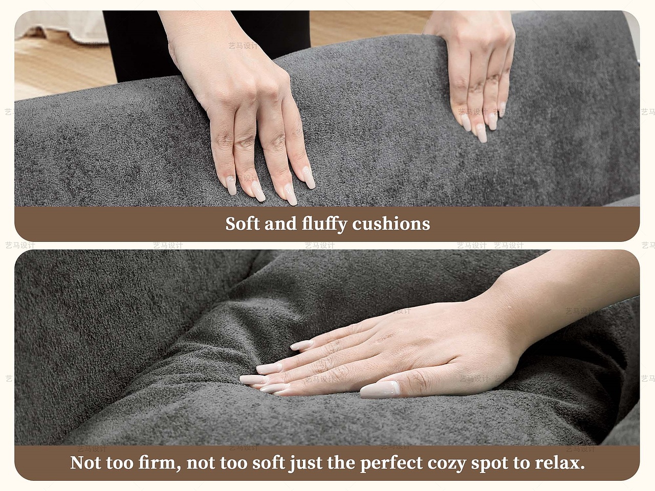 家居用品 羊绒沙发-Amazon案例 亚马逊主副图A+设计（图ZNDAxMTUxMzg4） - 电商 - 站酷设计师亚马逊设计工作室原创素材 - 站酷ZCOOL
