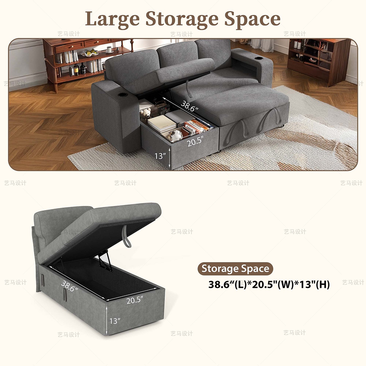 家居用品 羊绒储物-Amazon案例 亚马逊主副图A+设计（图ZNDAxMTUxNjc2） - 电商 - 站酷设计师亚马逊设计工作室原创素材 - 站酷ZCOOL