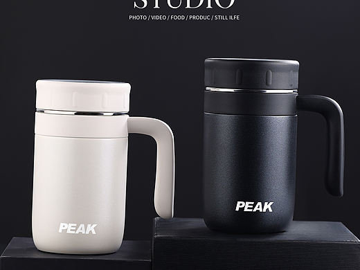 把手保温杯拍摄