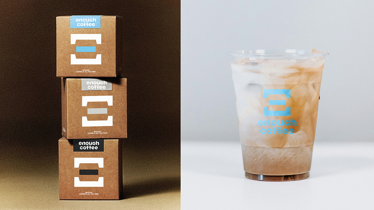 ENOUGH COFFEE-品牌设计（图ZNDAxMTYxOTQ0） - 品牌 - 站酷设计师设计师狐狸原创素材 - 站酷ZCOOL