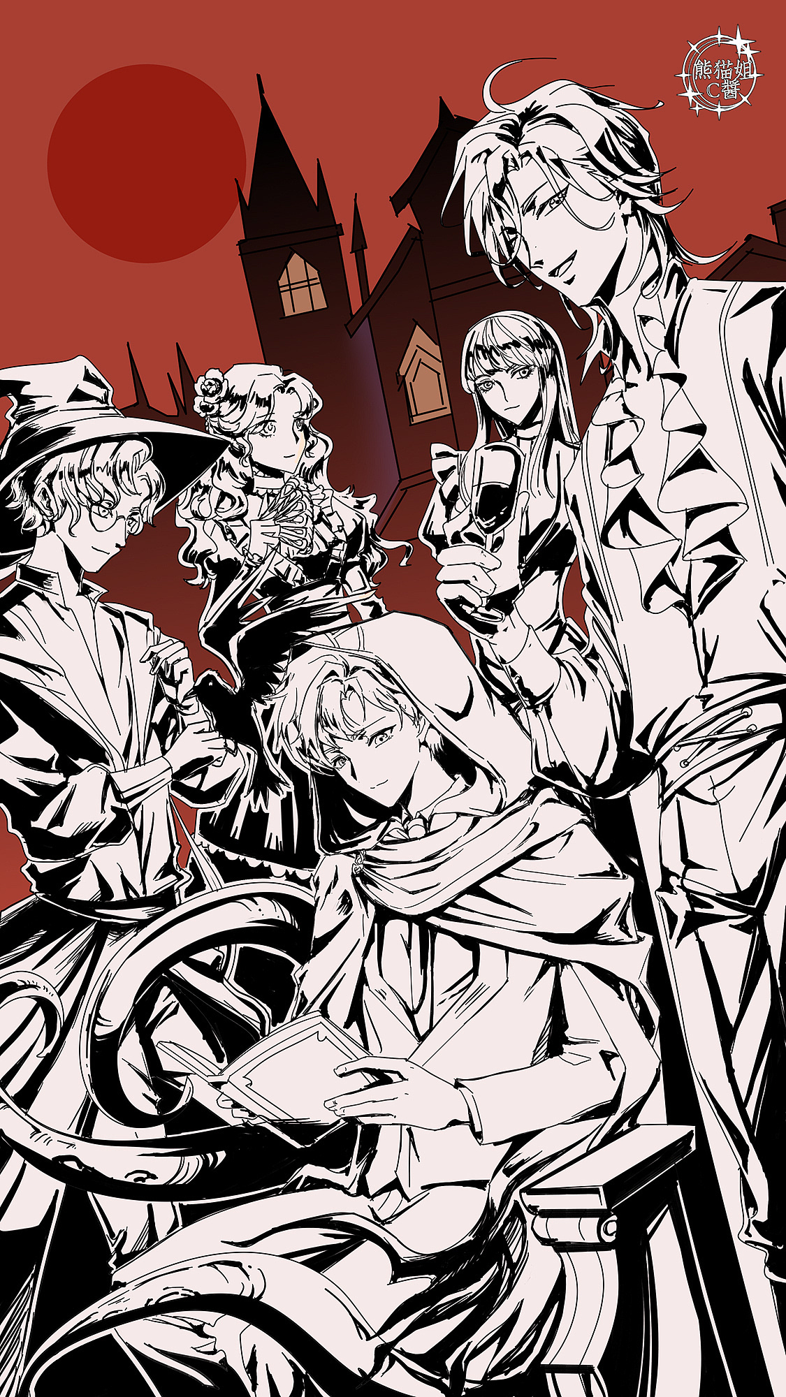 诡秘之夜（图ZNDAxMTYyMjg4） - 商业插画 - 站酷设计师熊猫姐C酱原创素材 - 站酷ZCOOL