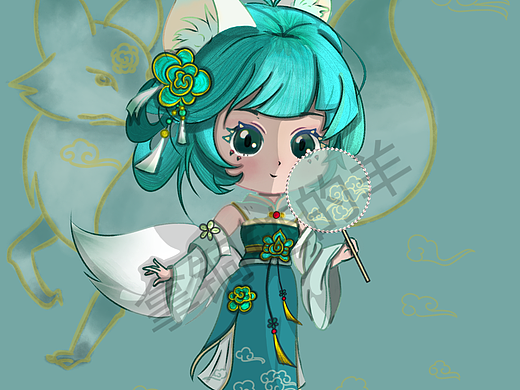 画的OC，有兴趣的可以找我约稿