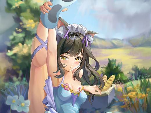 少女野餐（个人主页-ZNzMwMTI0NzI=） - 商业插画 - 站酷设计师金桔画匠原创素材 - 站酷ZCOOL